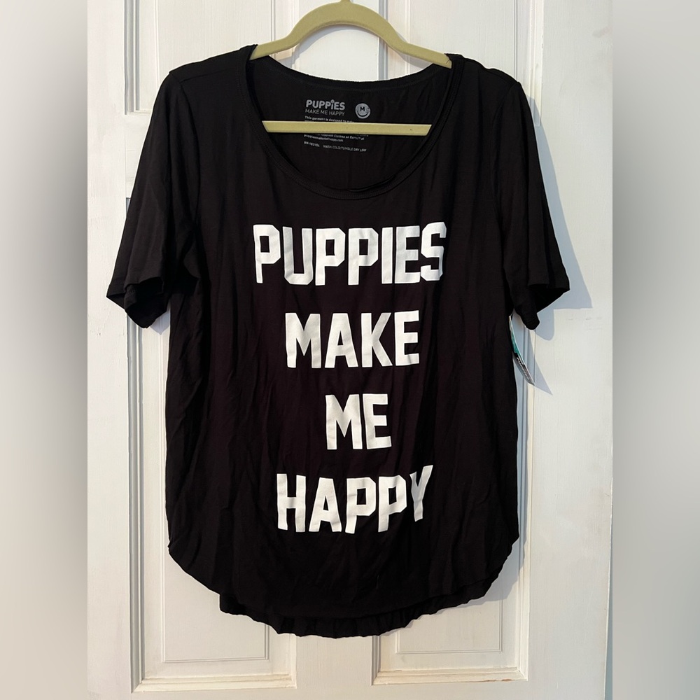 Black Graphic Tee -